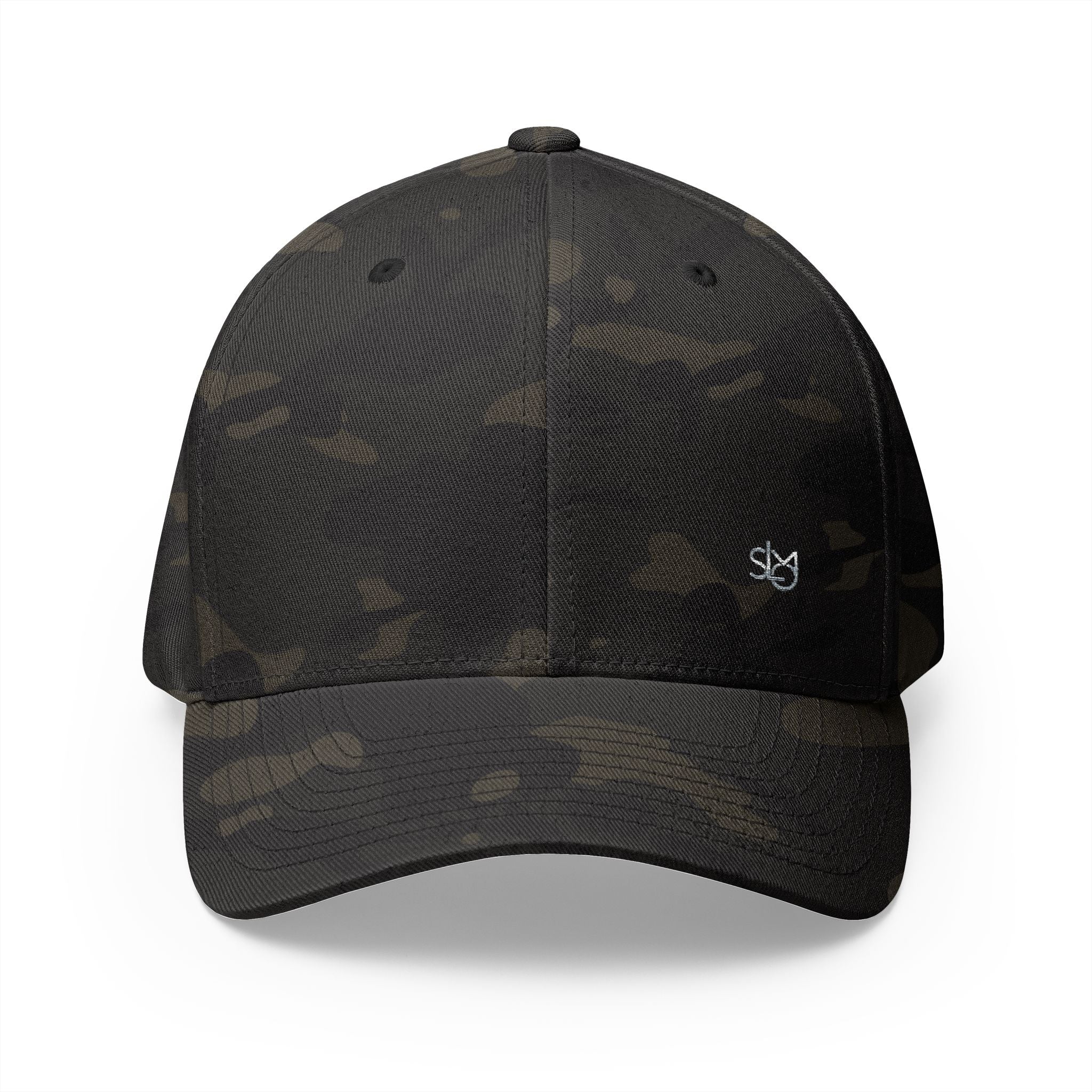 SLMO Silver Edition Embroidered — Structured Closed-Back Cap