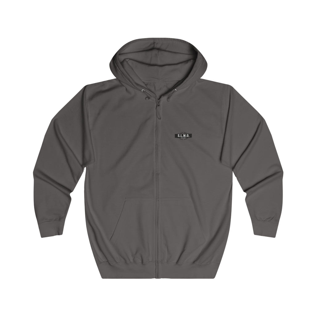 S.L.M.O Zip Hoodie –Black Chains Full-Zip Hoodie