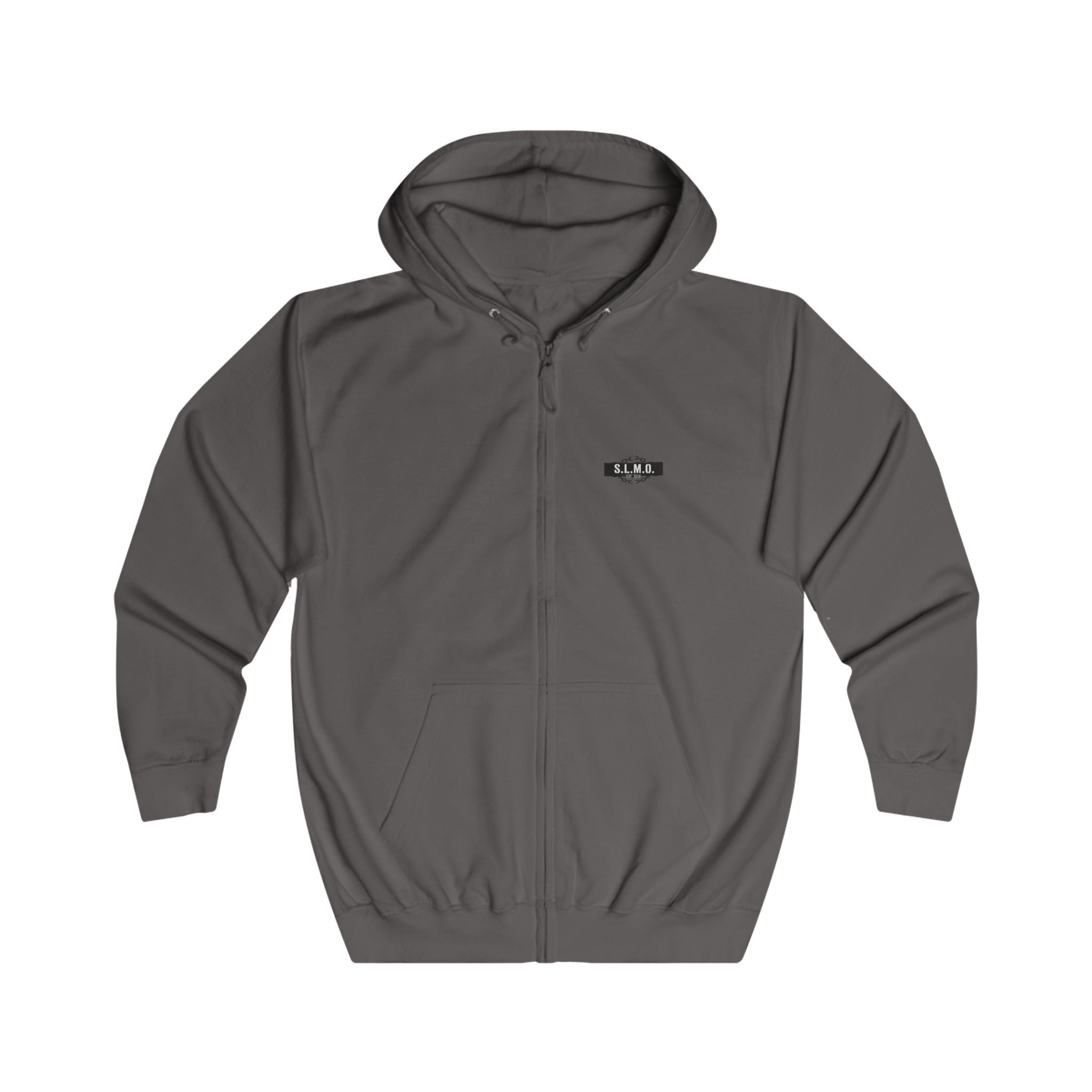 S.L.M.O Zip Hoodie –Black Chains Full-Zip Hoodie