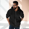 SLMO Silver Edition Back Shoulder Tag , Full Zip Hoodie