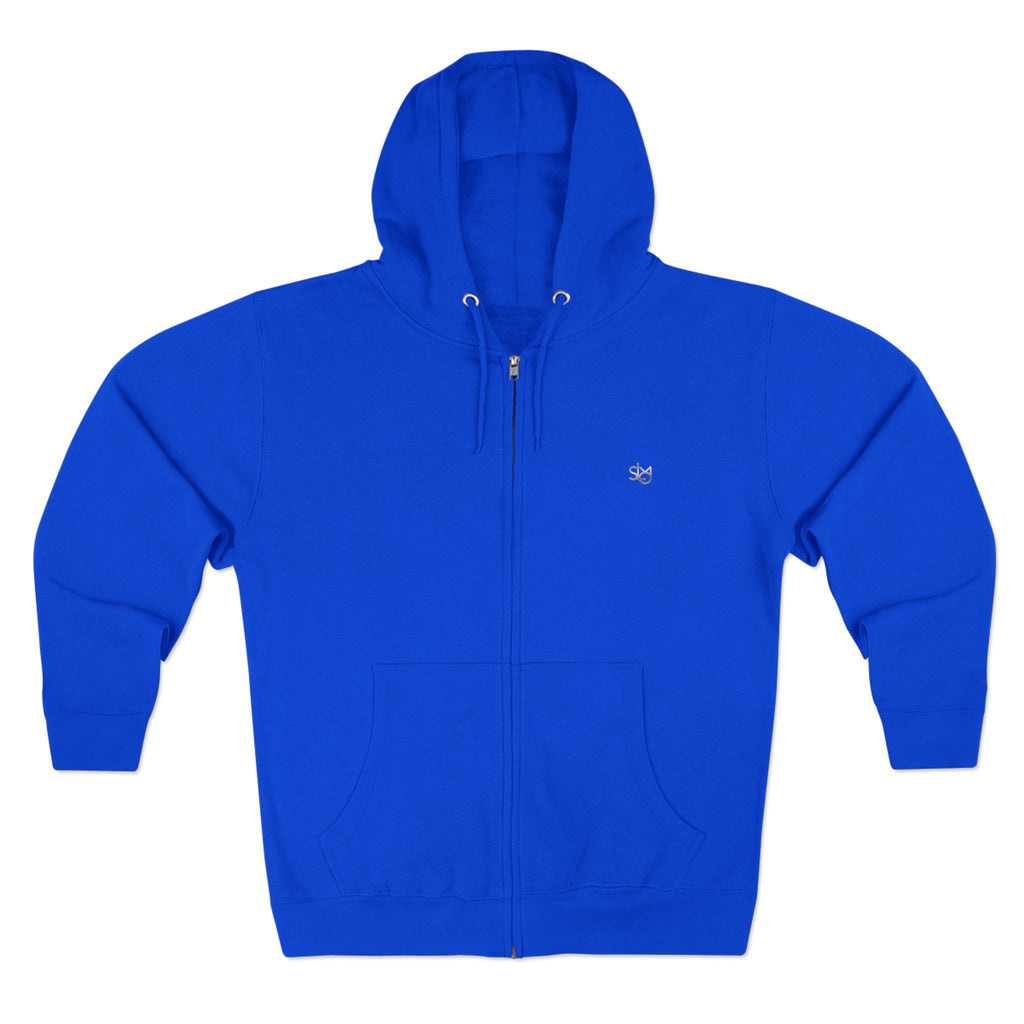SLMO Silver Edition Back Shoulder Tag , Full Zip Hoodie