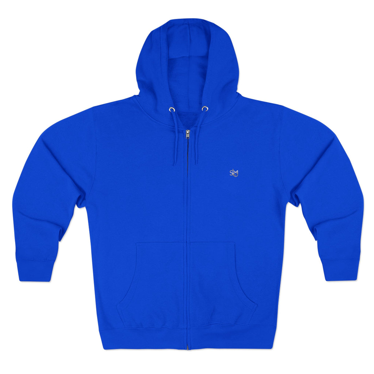 SLMO Silver Edition Back Shoulder Tag , Full Zip Hoodie