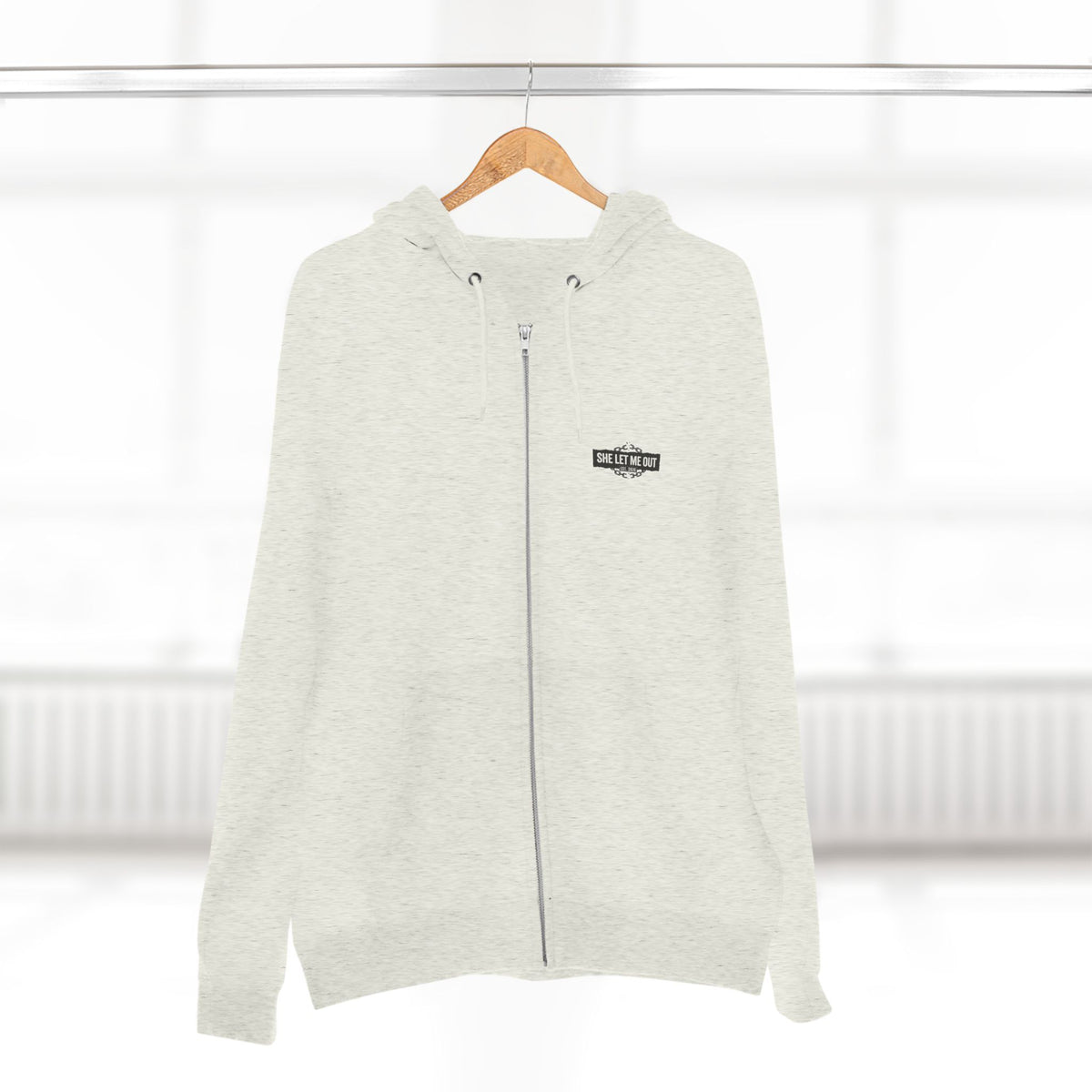 She Let Me Out, Premium  Zip Hoodie Black Chain Edition