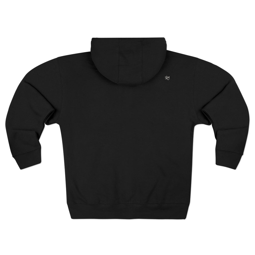 SLMO Silver Edition Back Shoulder Tag , Full Zip Hoodie