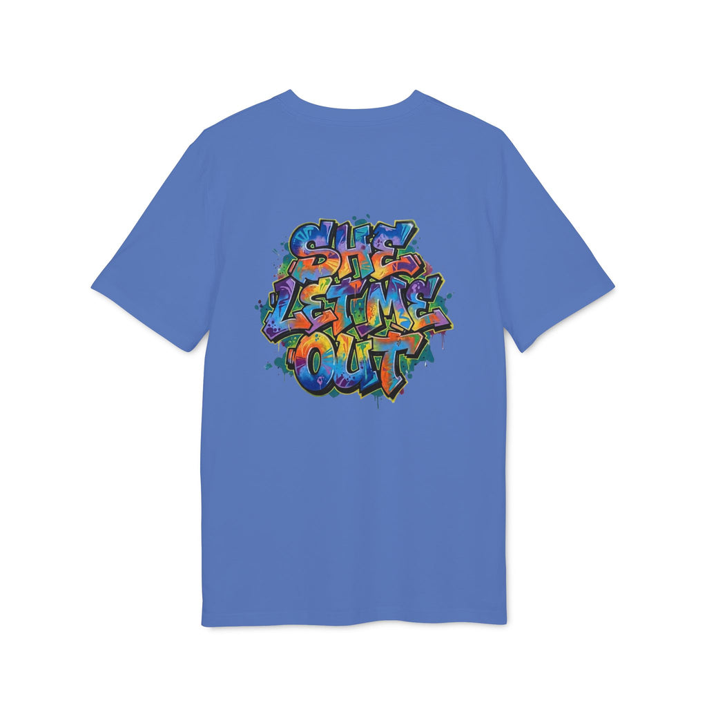 She Let Me Out Graphic T-Shirt — Graffiti Back Tag