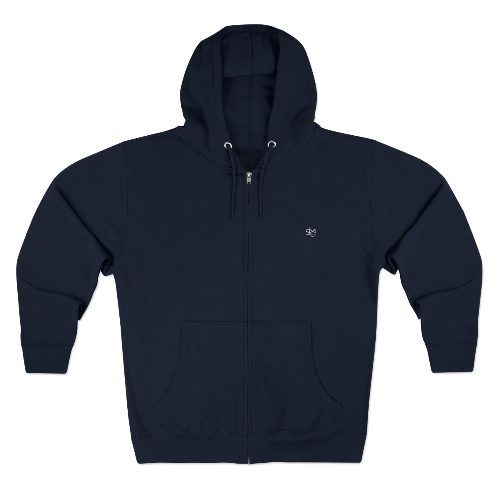 SLMO Silver Edition Back Shoulder Tag , Full Zip Hoodie