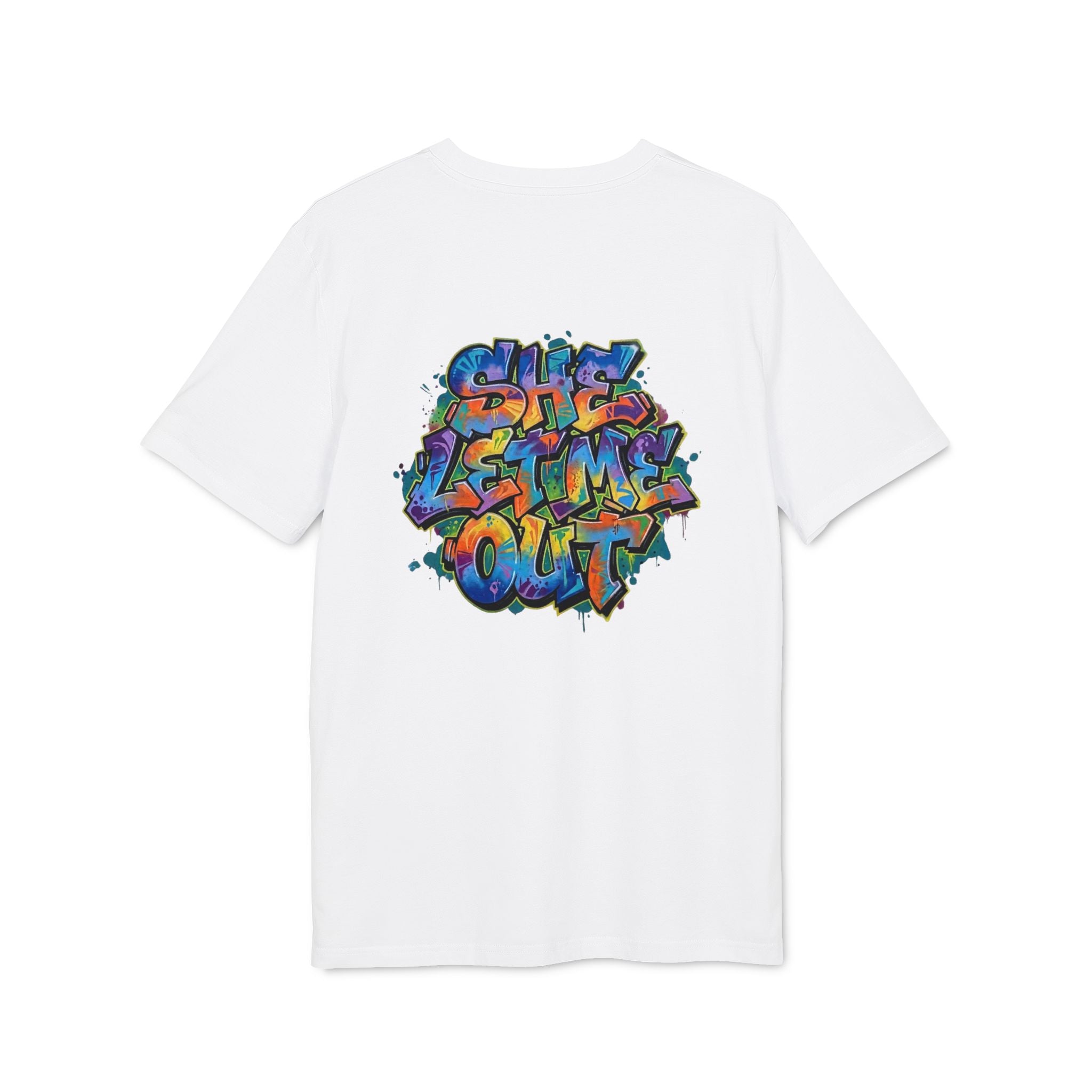 She Let Me Out Graphic T-Shirt — Graffiti Back Tag