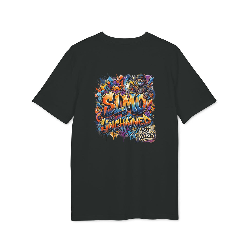 SLMO Unchained Est 2026 Back Graffiti Design Premium t-shirt