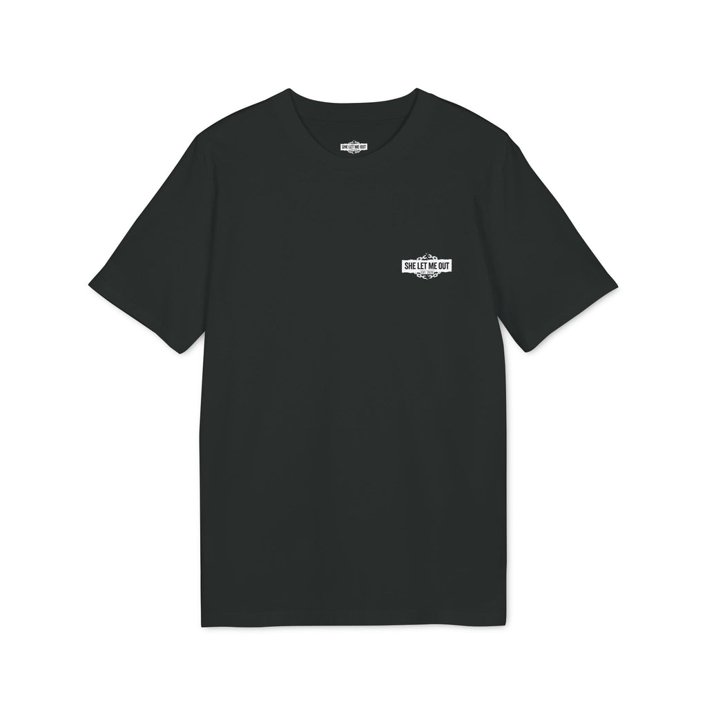 She Let Me Out Graphic T-Shirt — Vintage Thumbs-Up Design