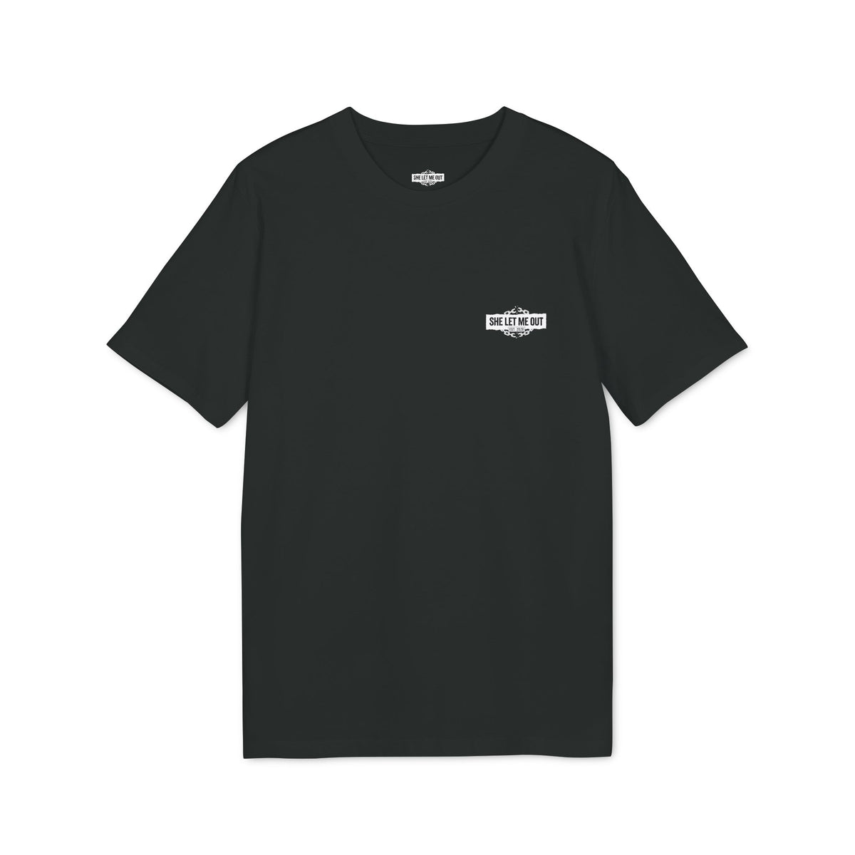 She Let Me Out Graphic T-Shirt — Vintage Thumbs-Up Design