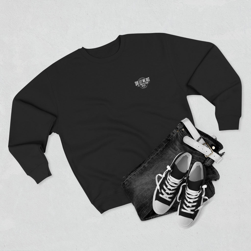 'She Let Me Out ' The Oval Edition Crew Neck Sweatshirt, Premium