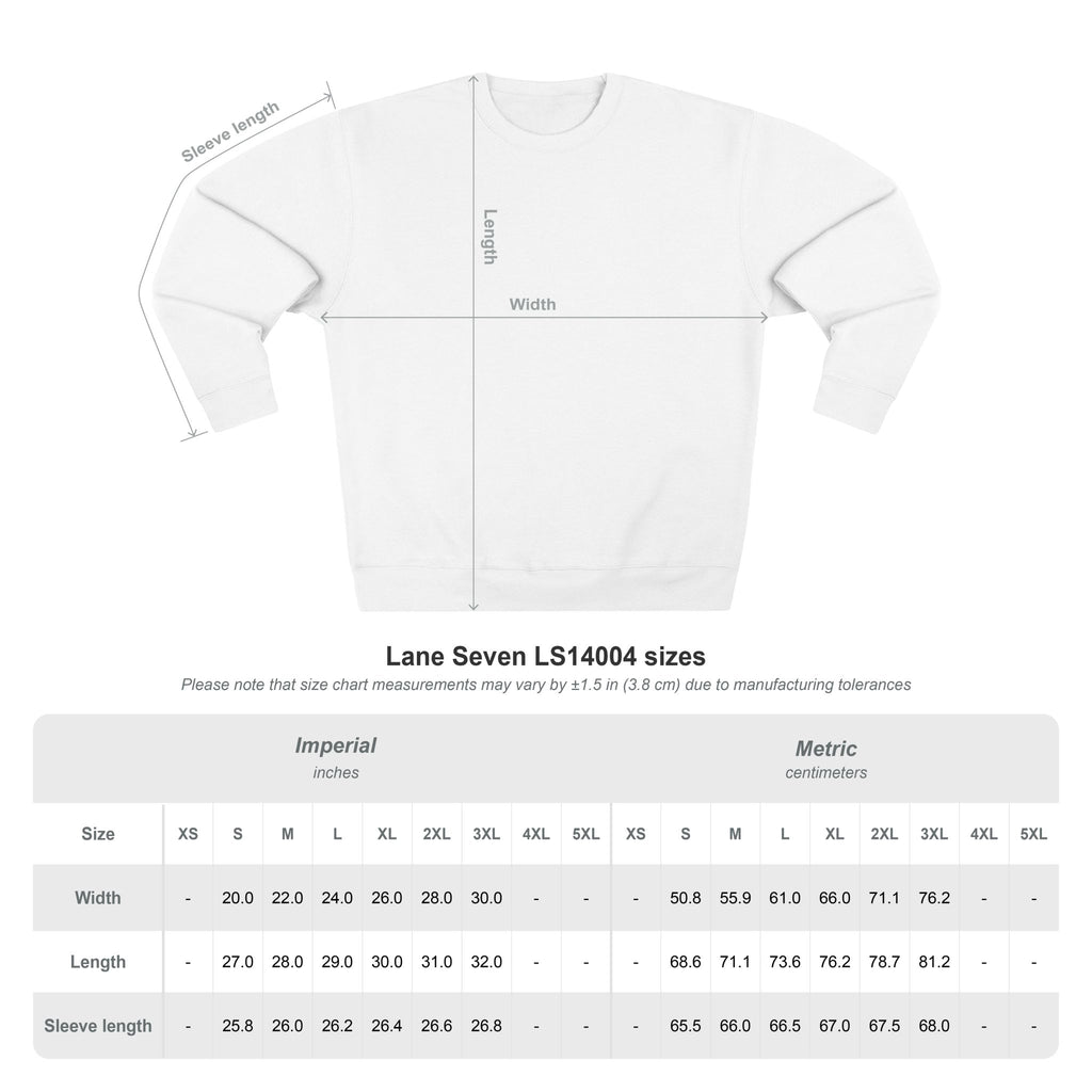 'She Let Me Out' ORIGINAL, Black Chain CREW NECK SWEATSHIRT, MEN'S Premium Sweatshirt