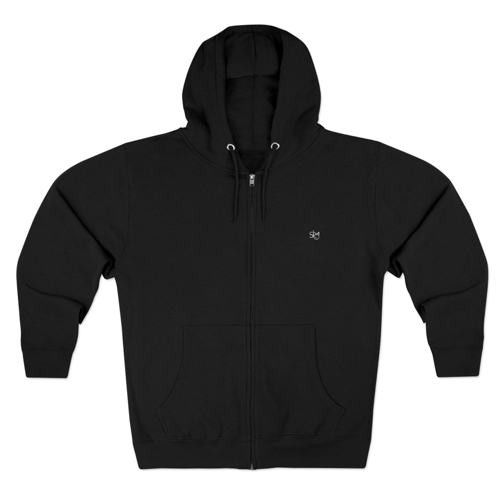 SLMO Silver Edition Back Shoulder Tag , Full Zip Hoodie