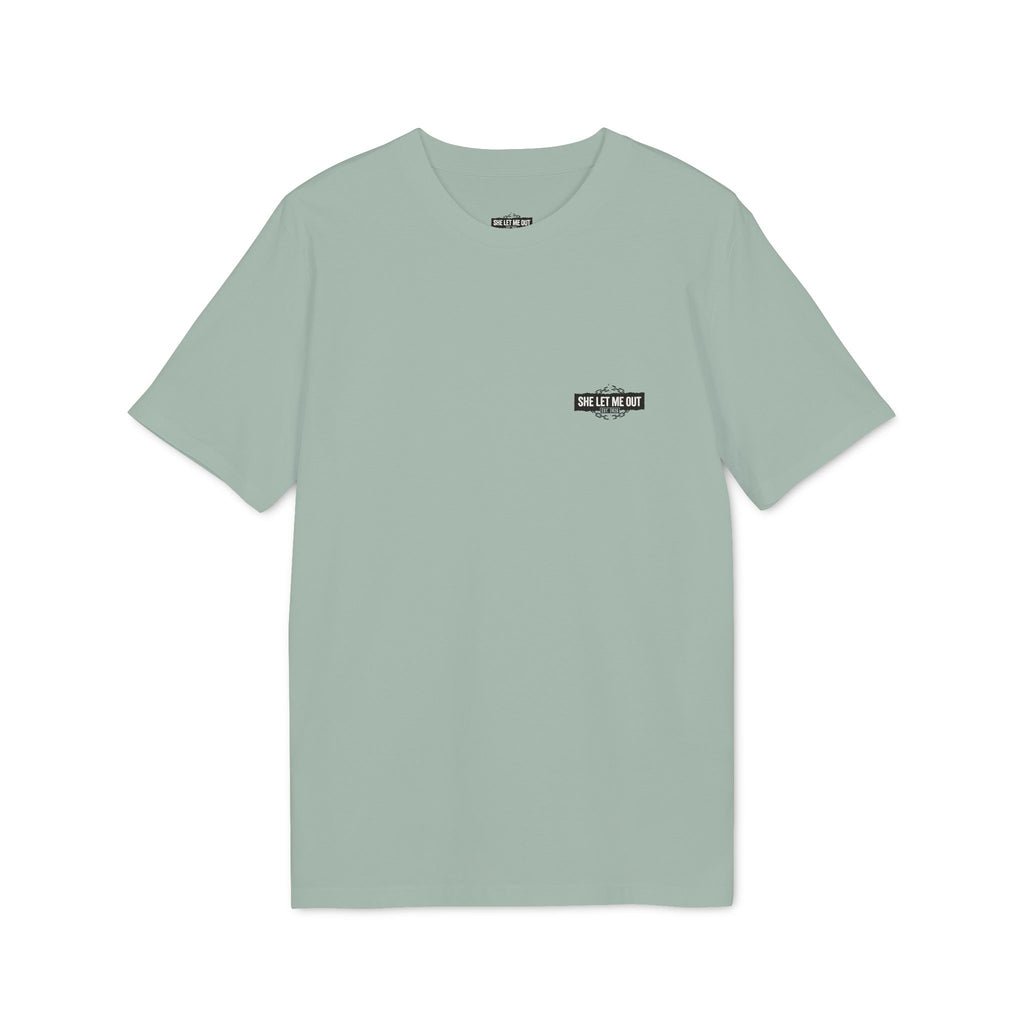 She Let Me Out Graphic T-Shirt — Graffiti Back Tag