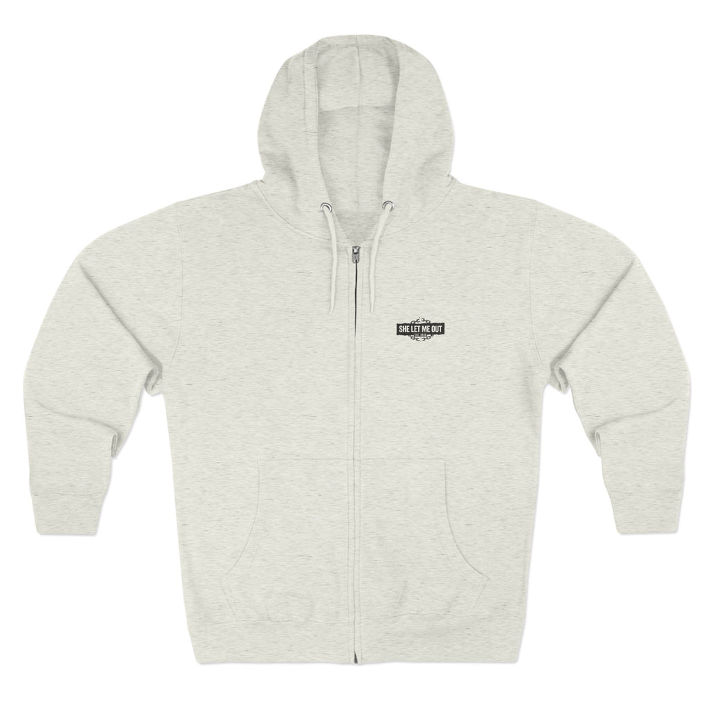 She Let Me Out, Premium  Zip Hoodie Black Chain Edition