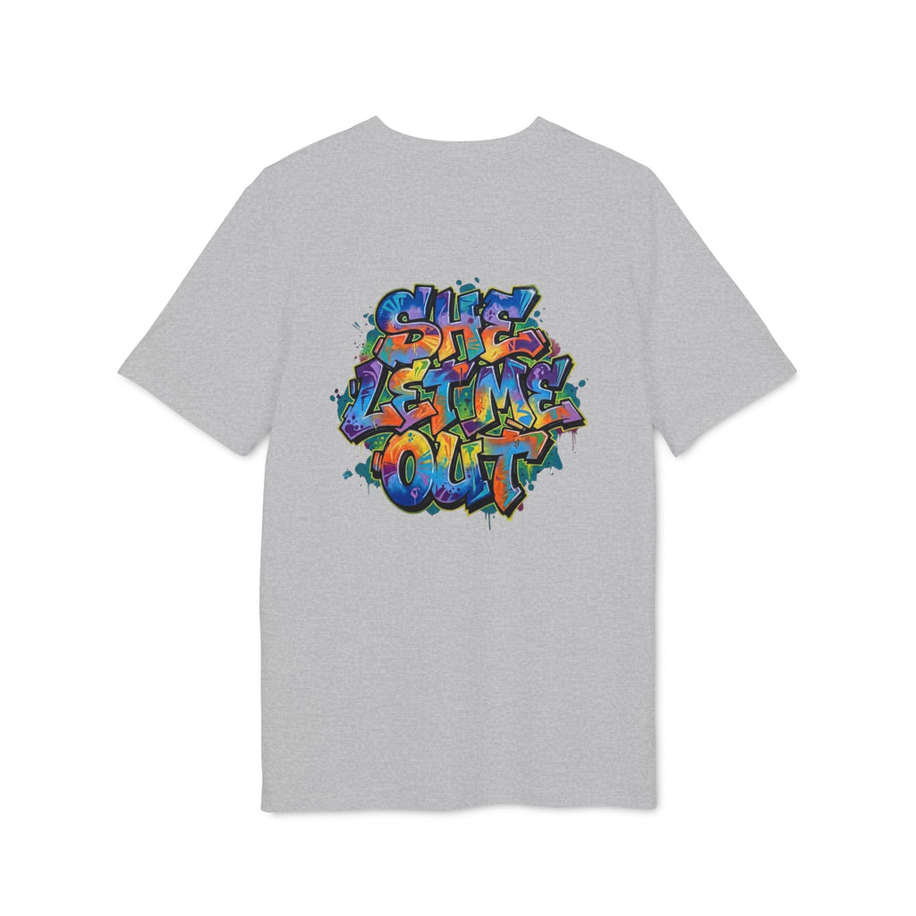 She Let Me Out Graphic T-Shirt — Graffiti Back Tag