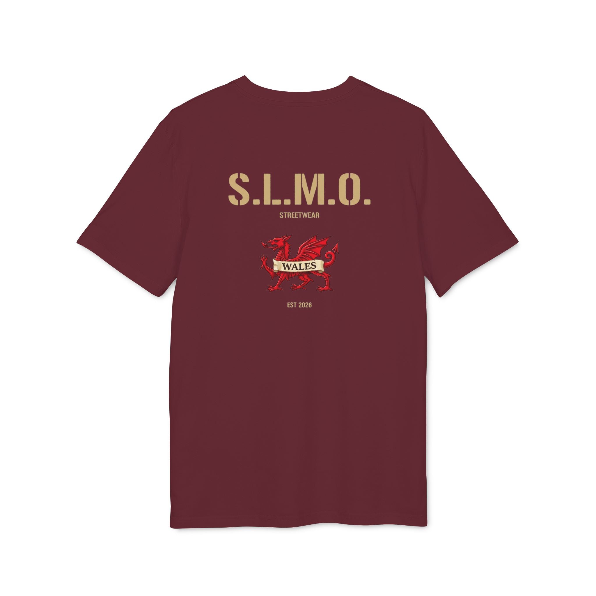 SLMO Unchained Est 2026 Back Welsh Dragon Premium t-shirt