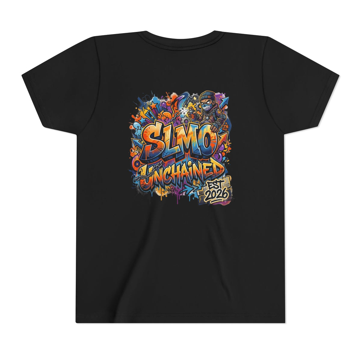 Slmo Unchained" Colorful Street-Art Kids T-Shirt (Est. 2026)
