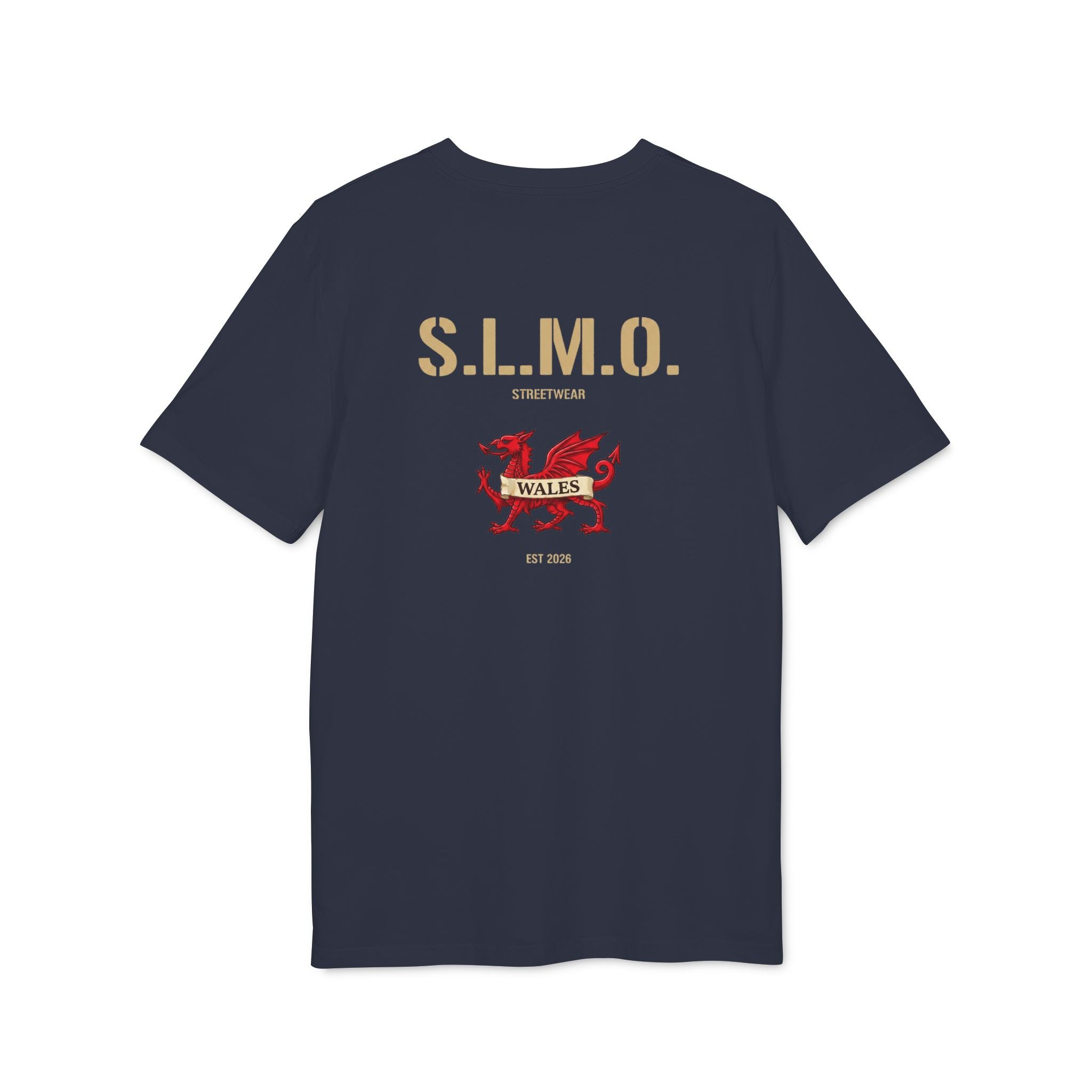 SLMO Unchained Est 2026 Back Welsh Dragon Premium t-shirt