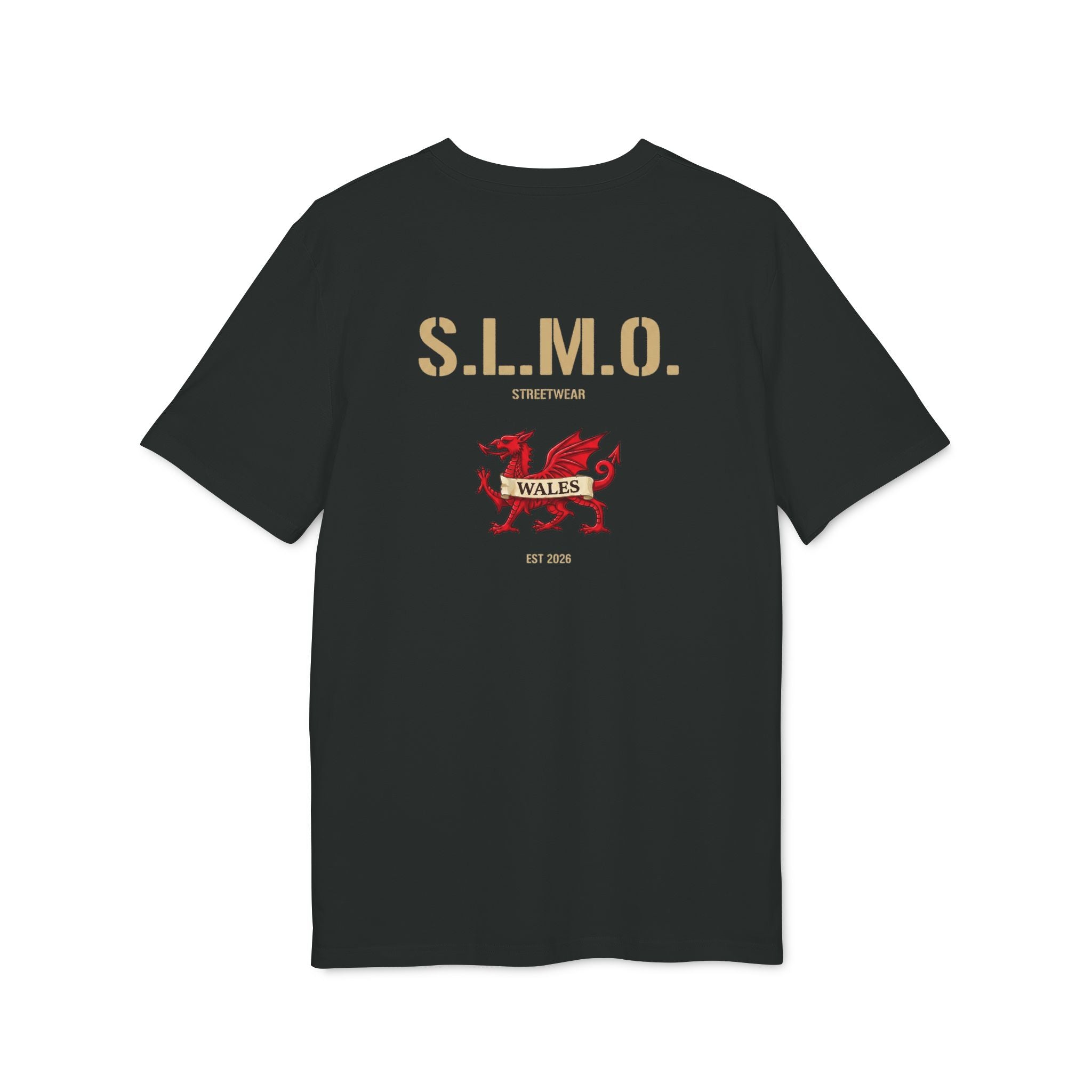 SLMO Unchained Est 2026 Back Welsh Dragon Premium t-shirt