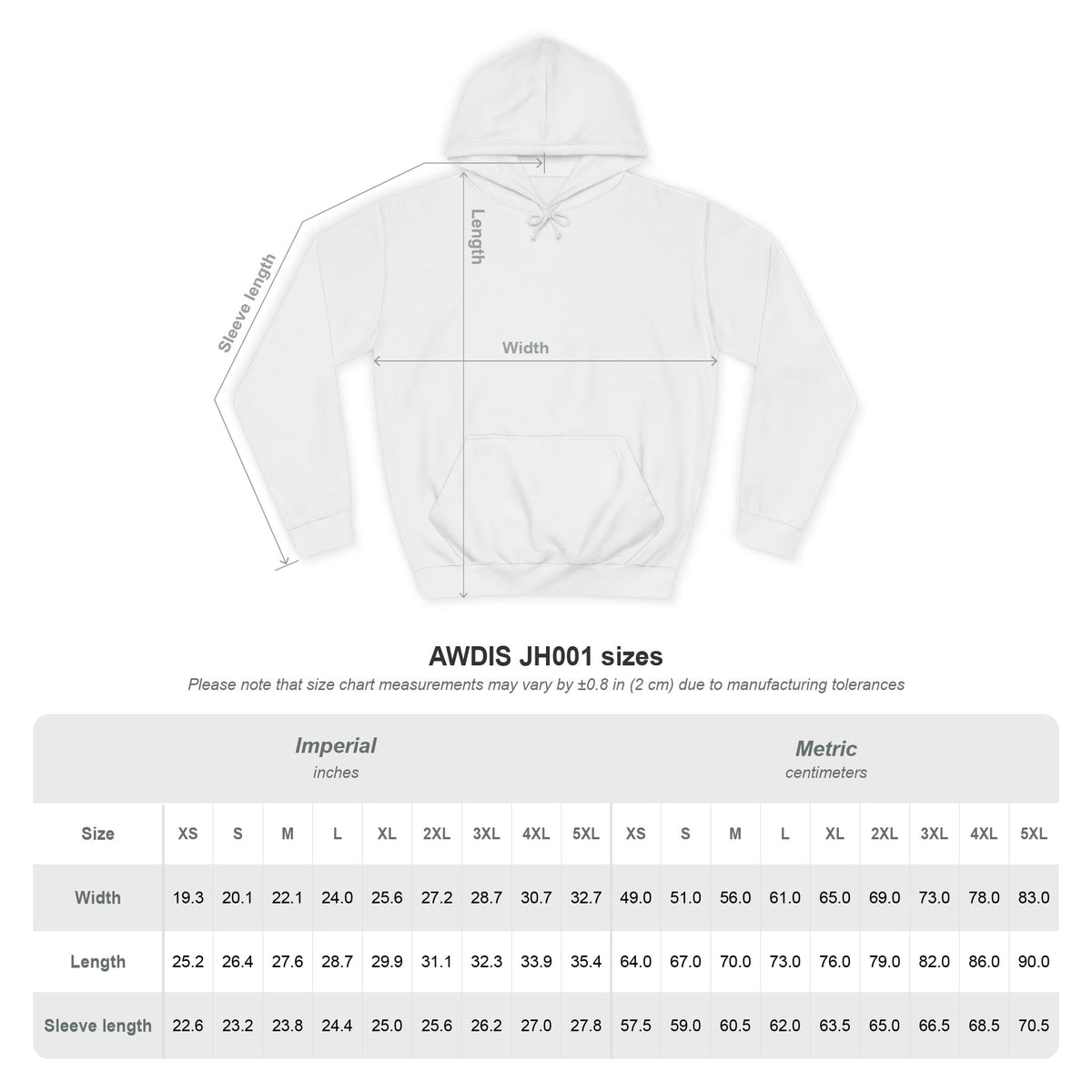 S.L.M.O White Chain Hoodie -Comfort Fit