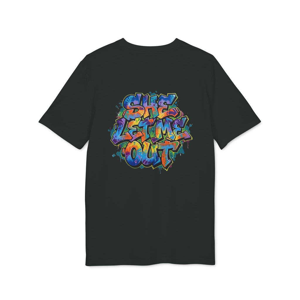 She Let Me Out Graphic T-Shirt — Graffiti Back Tag
