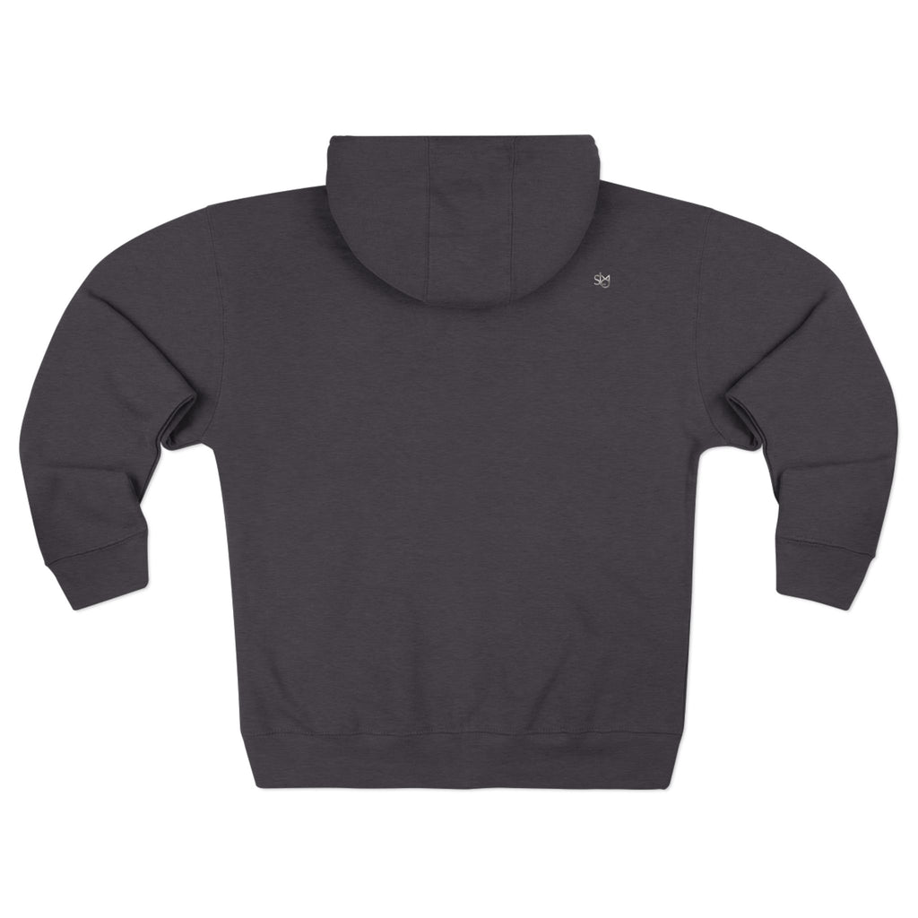 SLMO Silver Edition Back Shoulder Tag , Full Zip Hoodie