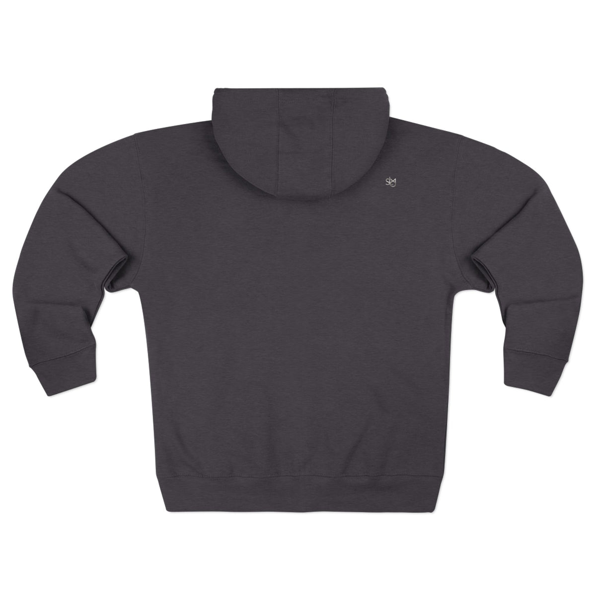 SLMO Silver Edition Back Shoulder Tag , Full Zip Hoodie