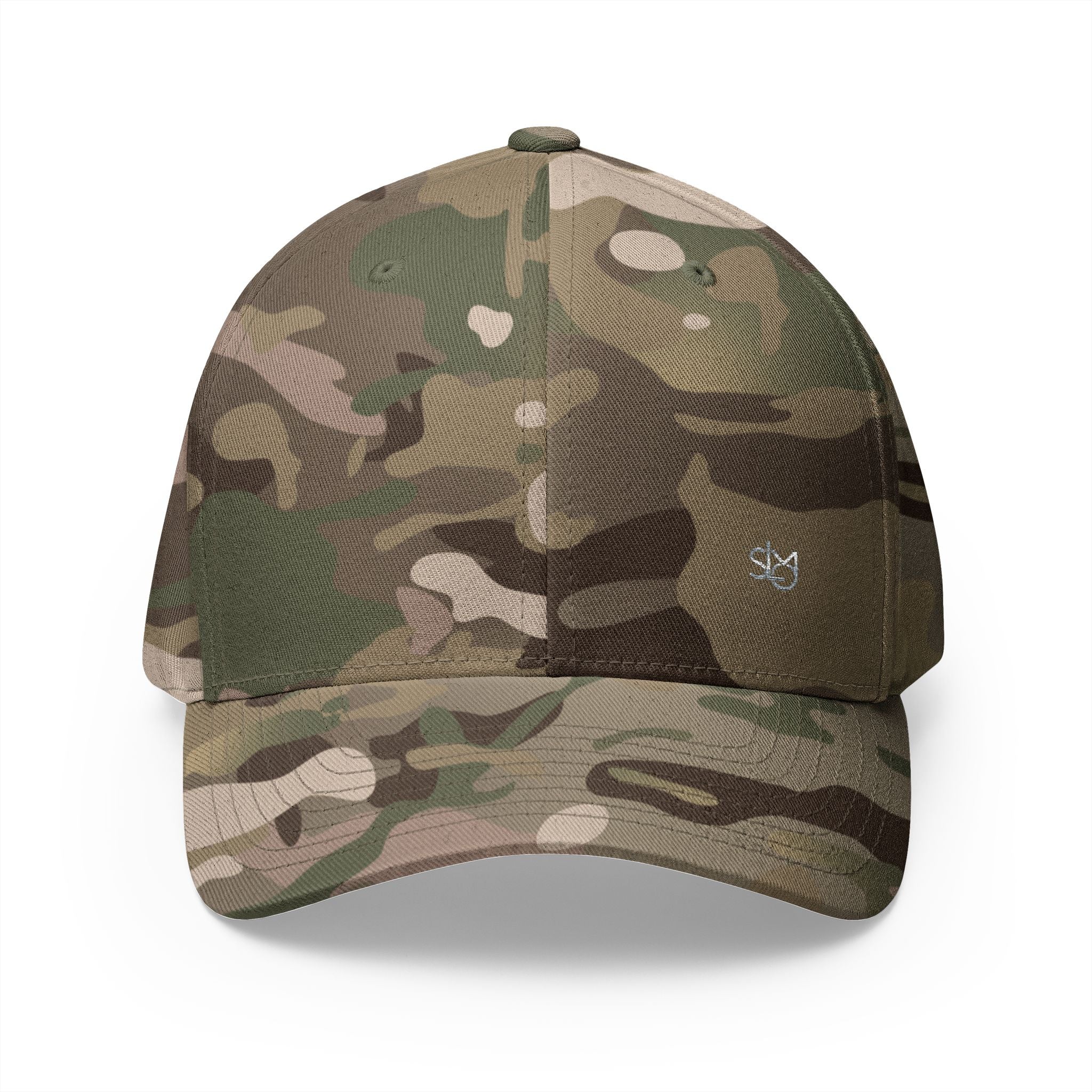 SLMO Silver Edition Embroidered — Structured Closed-Back Cap
