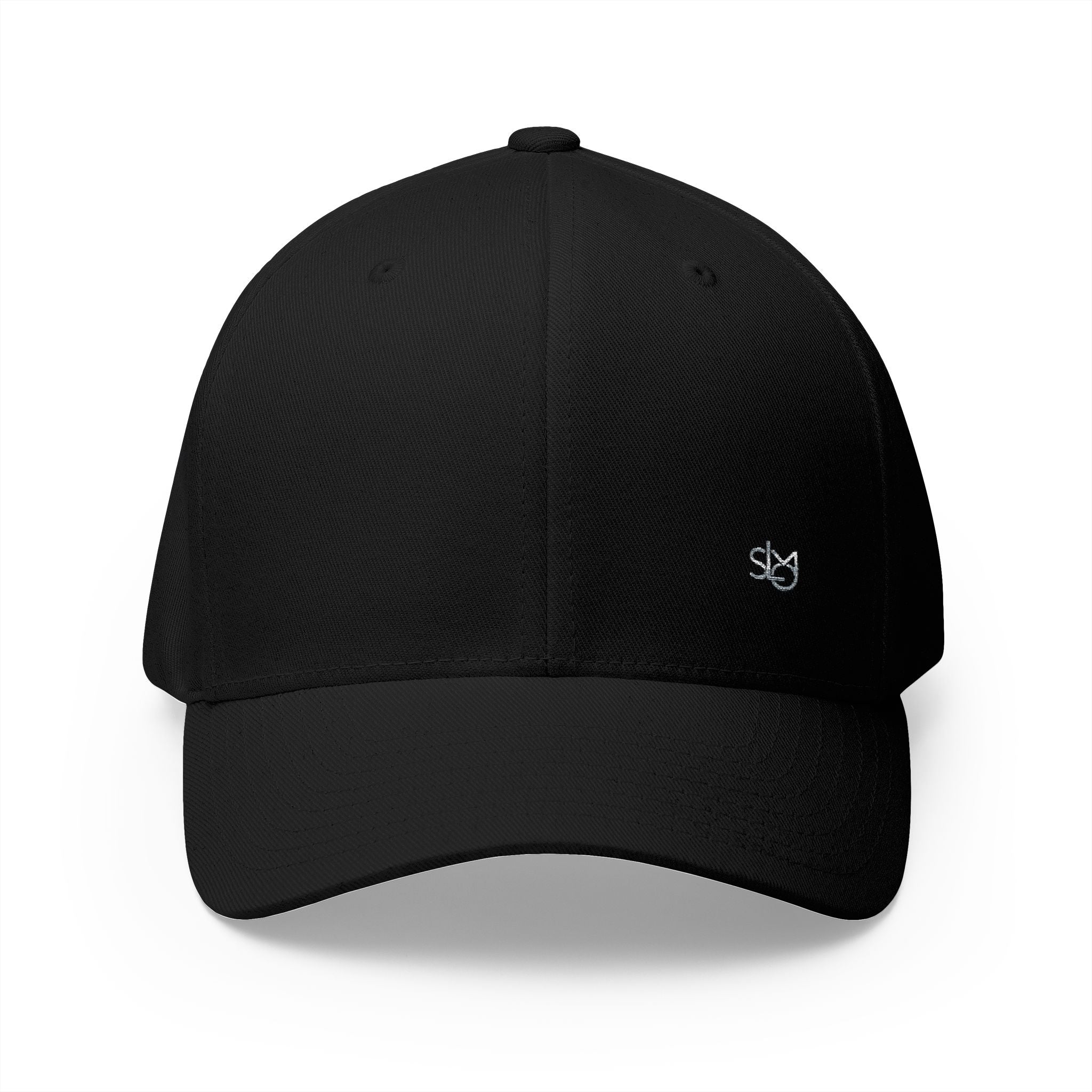 SLMO Silver Edition Embroidered — Structured Closed-Back Cap