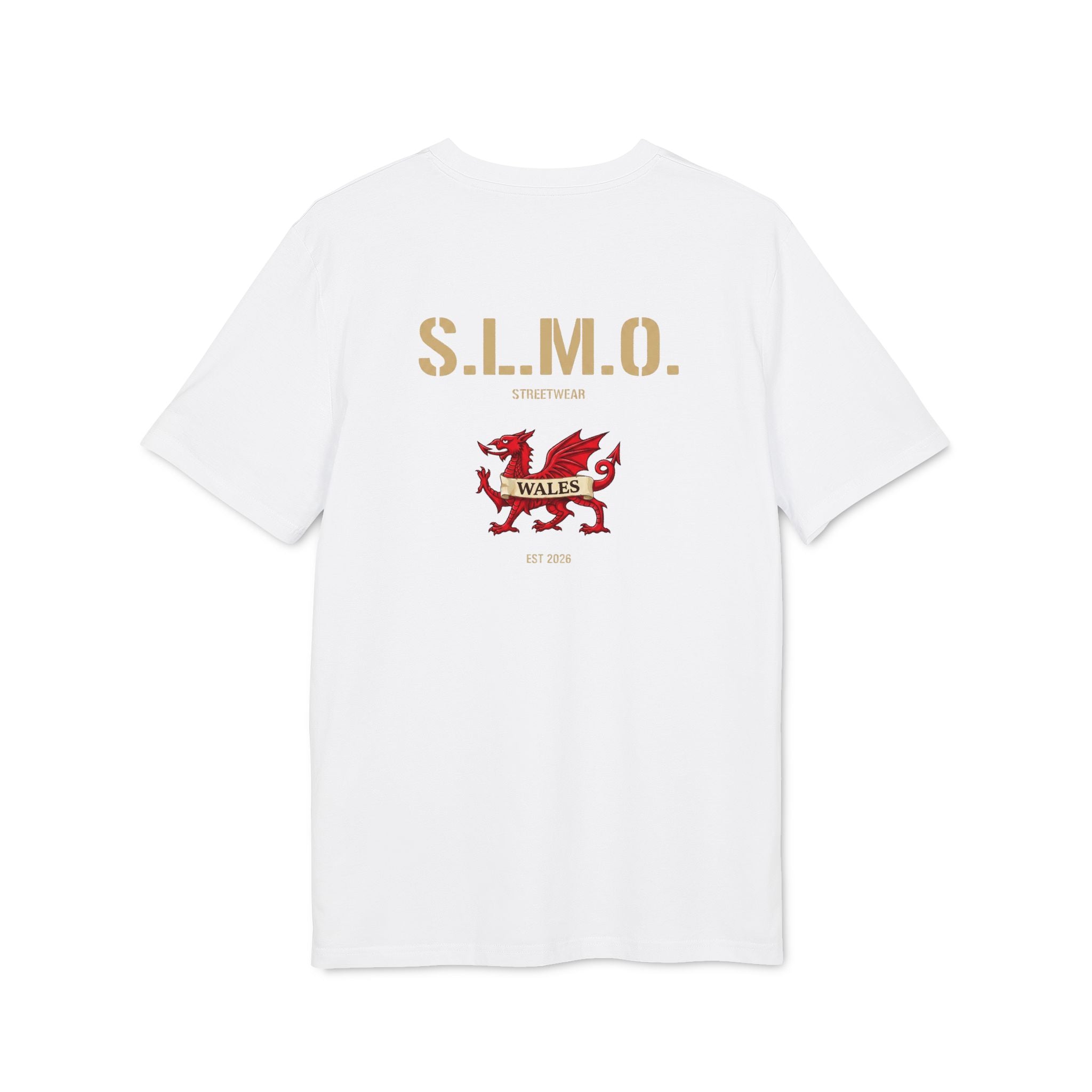 SLMO Unchained Est 2026 Back Welsh Dragon Premium t-shirt