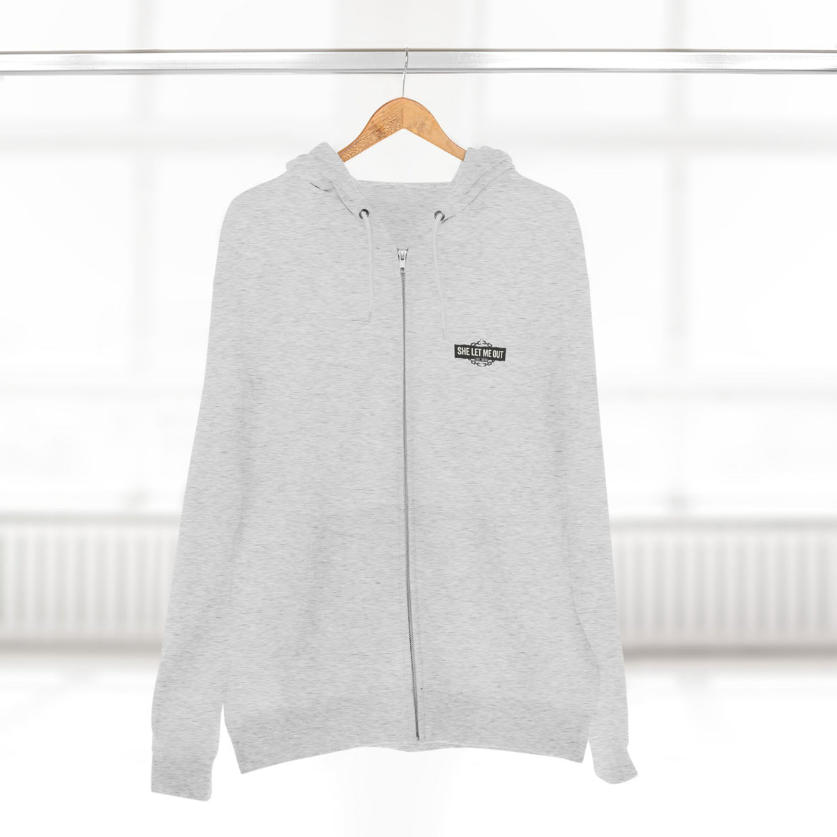 She Let Me Out, Premium  Zip Hoodie Black Chain Edition