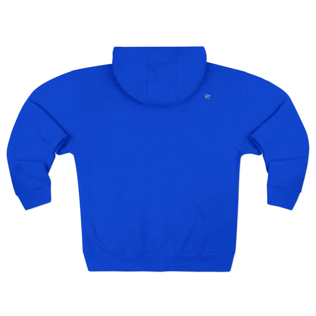 SLMO Silver Edition Back Shoulder Tag , Full Zip Hoodie