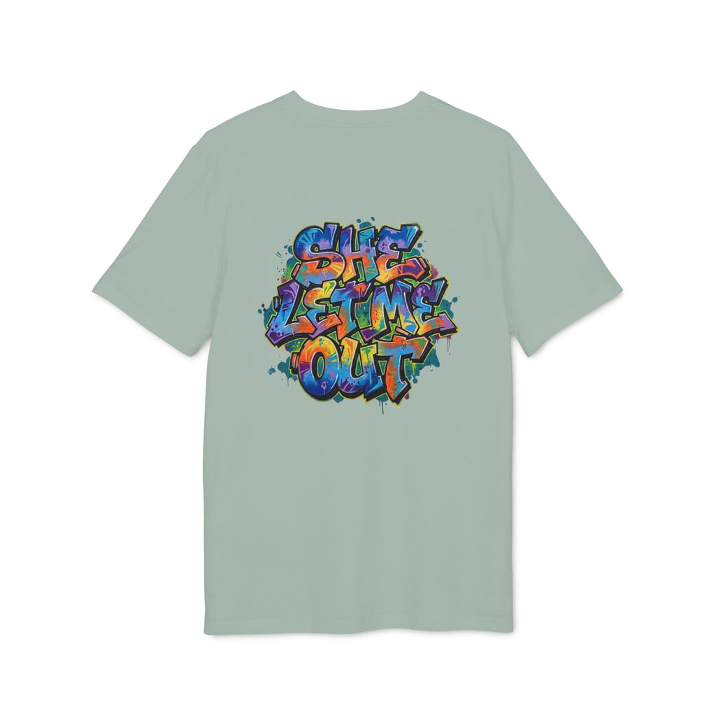 She Let Me Out Graphic T-Shirt — Graffiti Back Tag