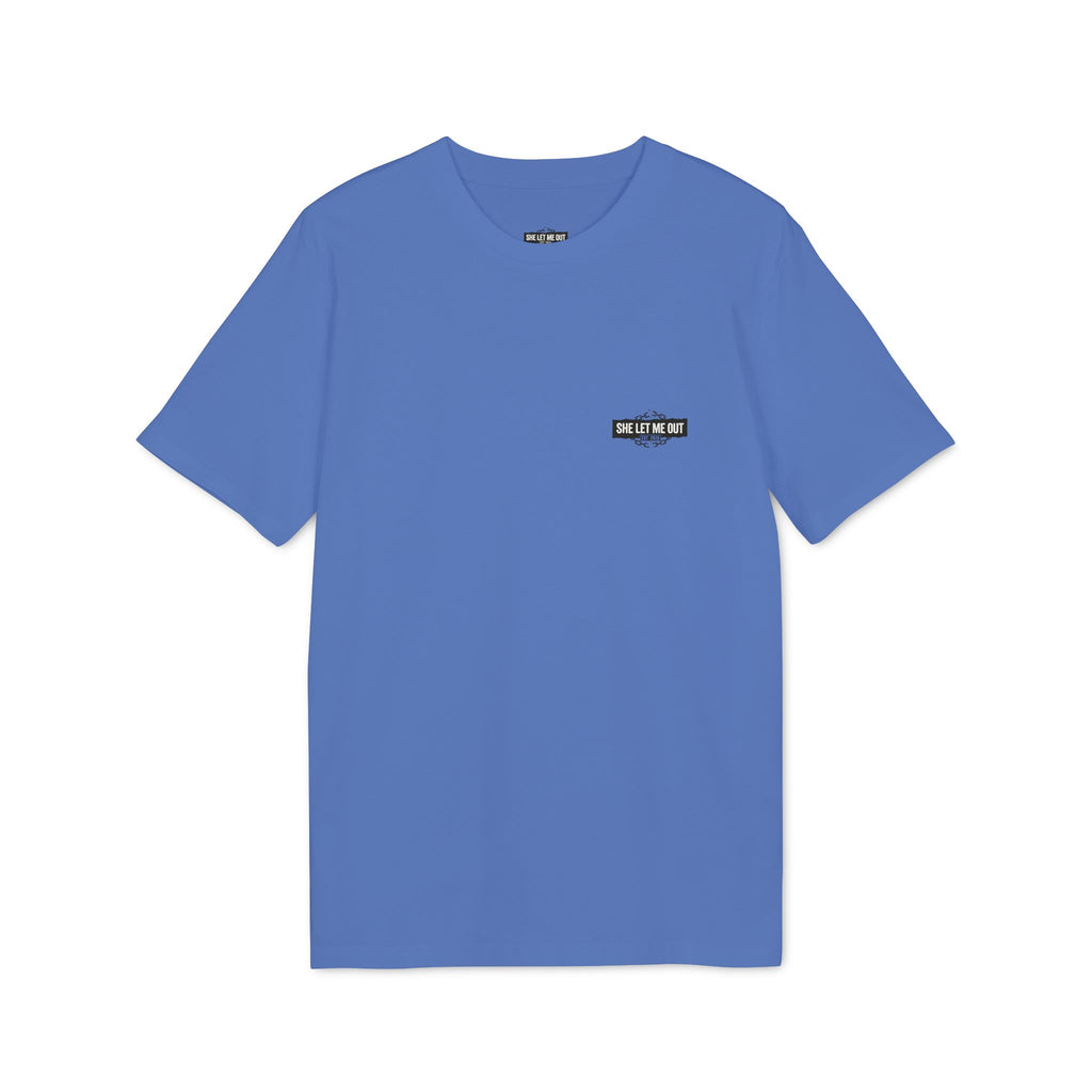 She Let Me Out Graphic T-Shirt — Graffiti Back Tag