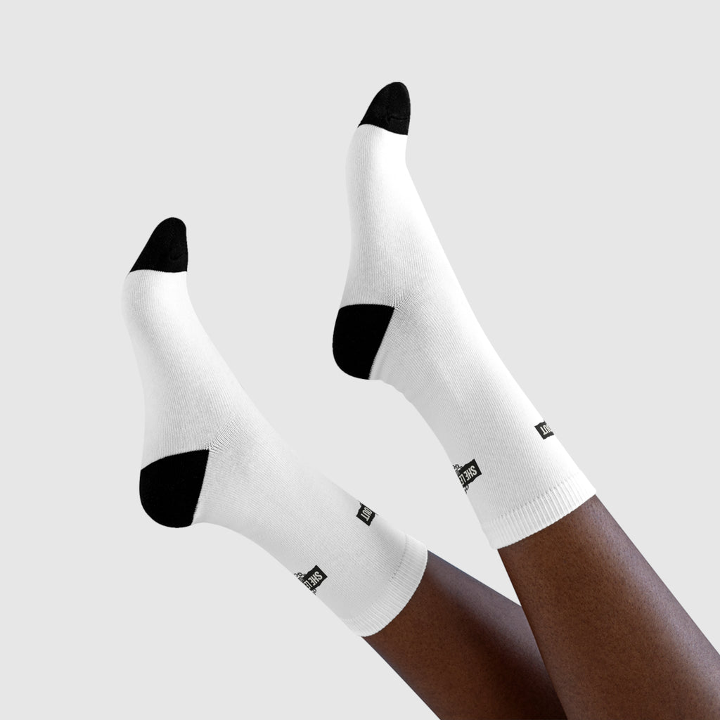 Crew Socks — 'She Let Me Out' Sublimation Graphic Socks