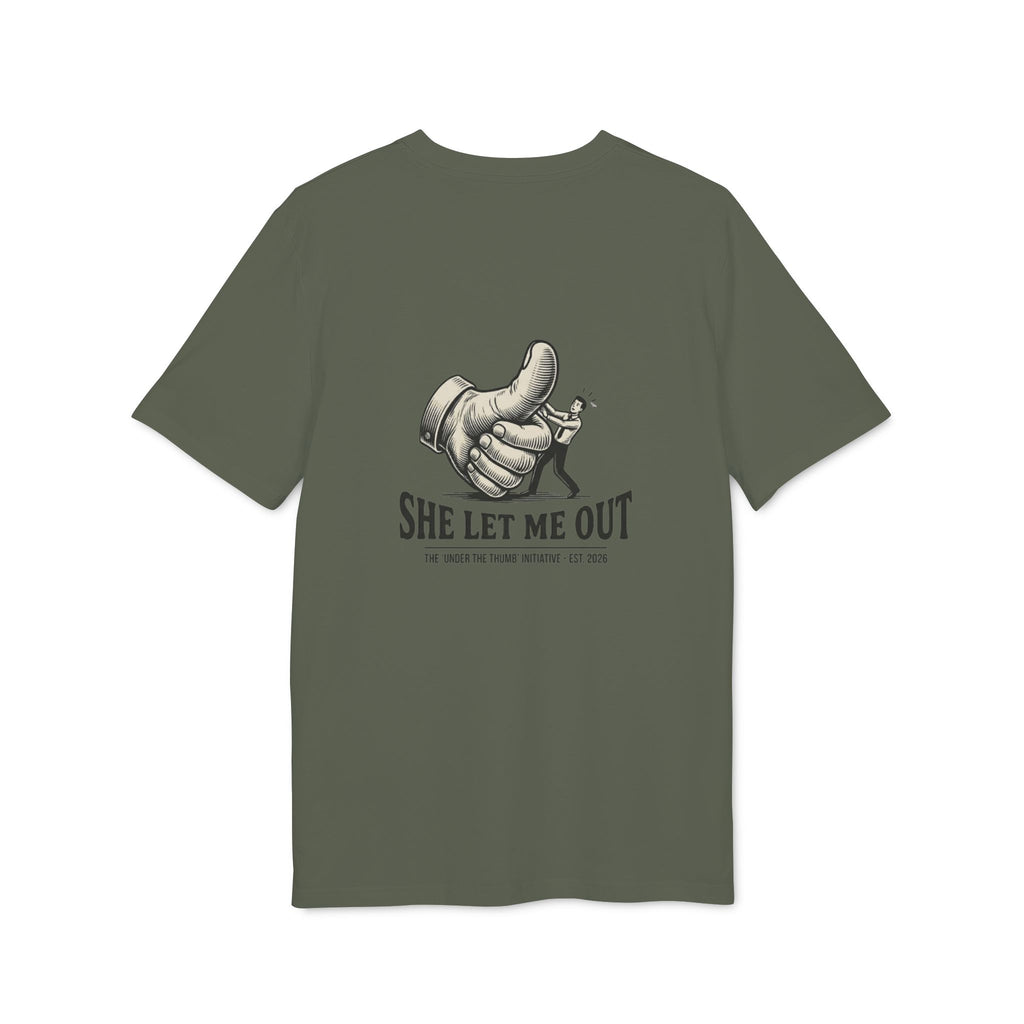 She Let Me Out ,Original , Back Trademark Thumb initiative,Premium