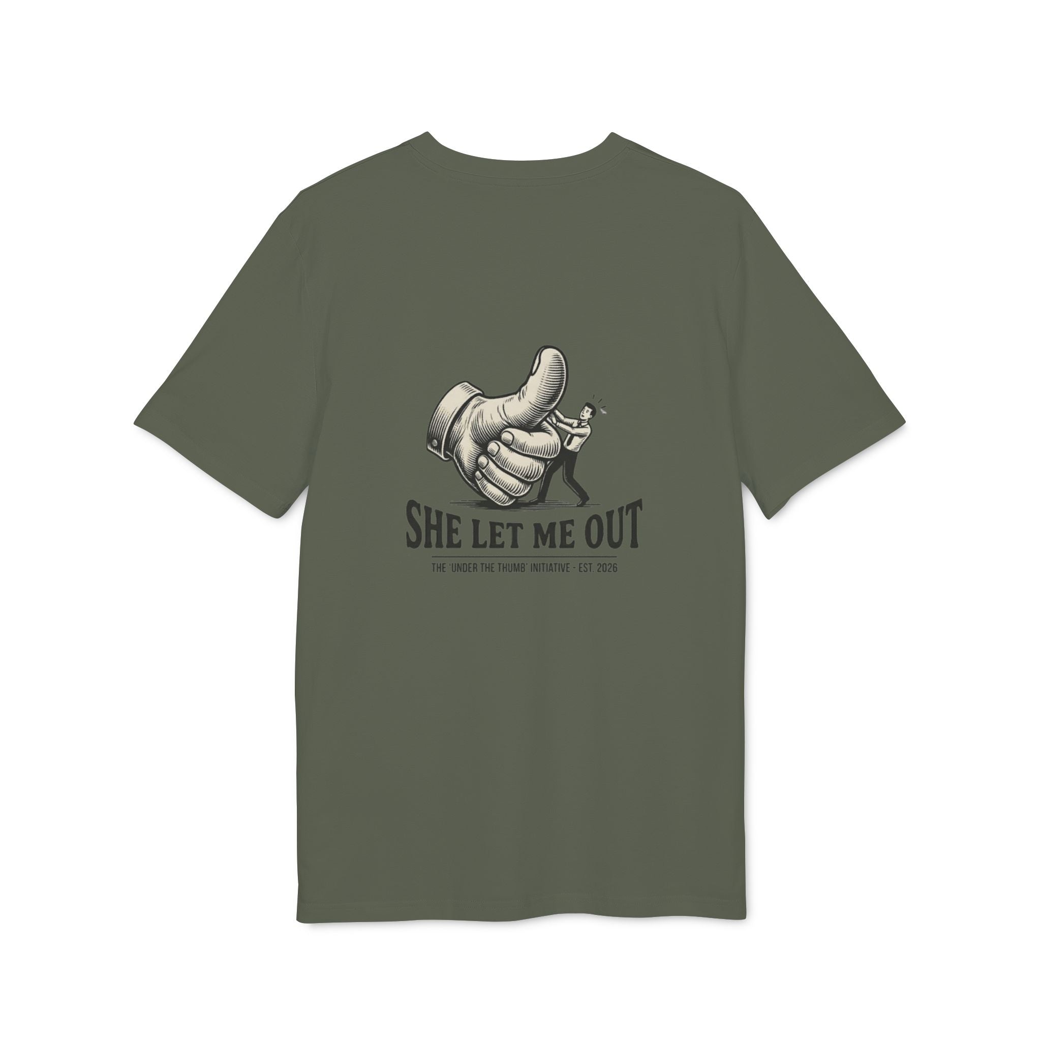 She Let Me Out ,Original , Back Trademark Thumb initiative,Premium